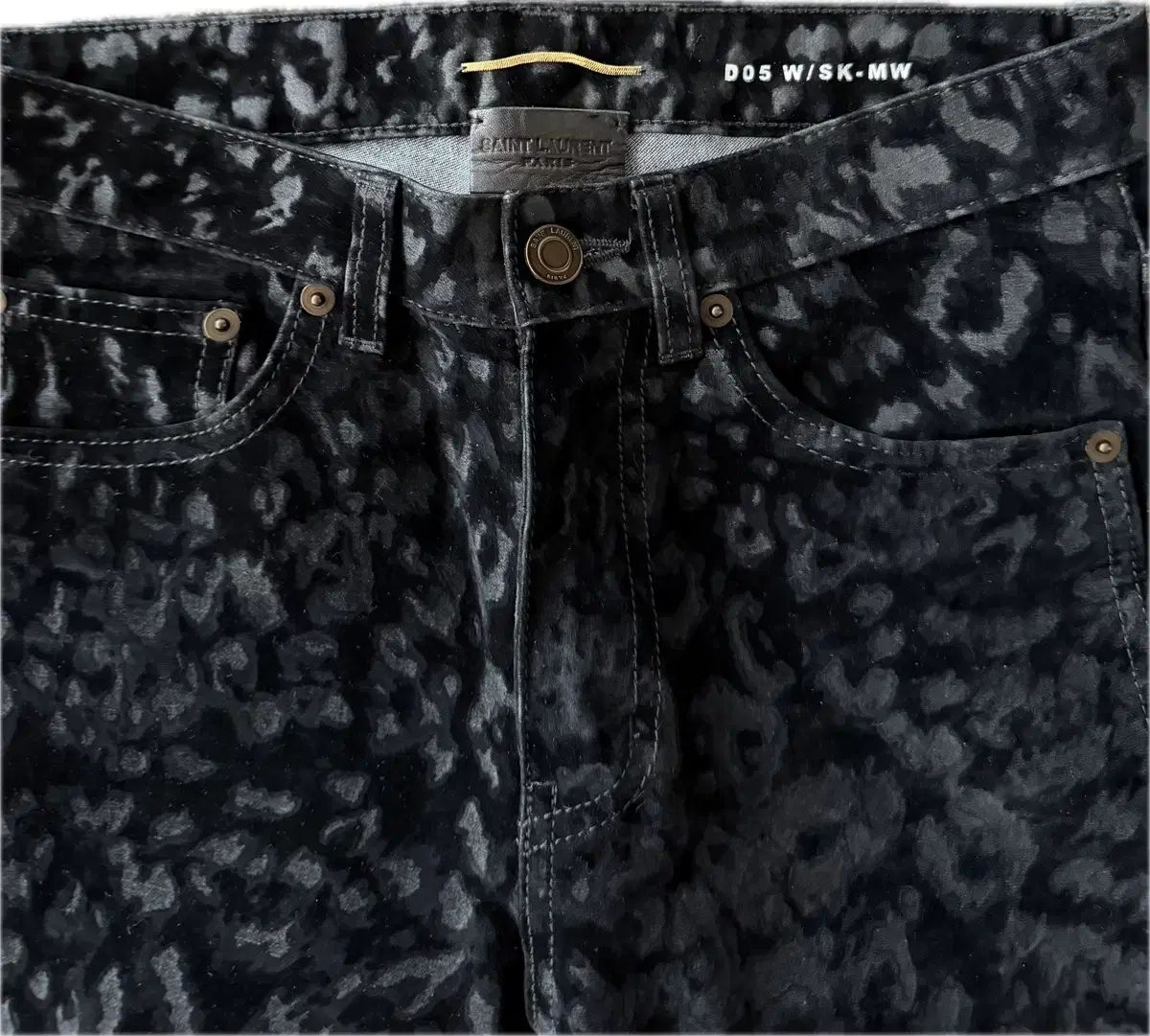 Saint Laurent サンローラン レオパード ヒョウ柄 スキニージーン 25