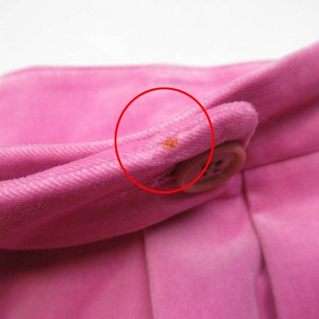 ドリスヴァンノッテン DRIES VAN NOTEN ベルベット地 2プリーツ ハーフ