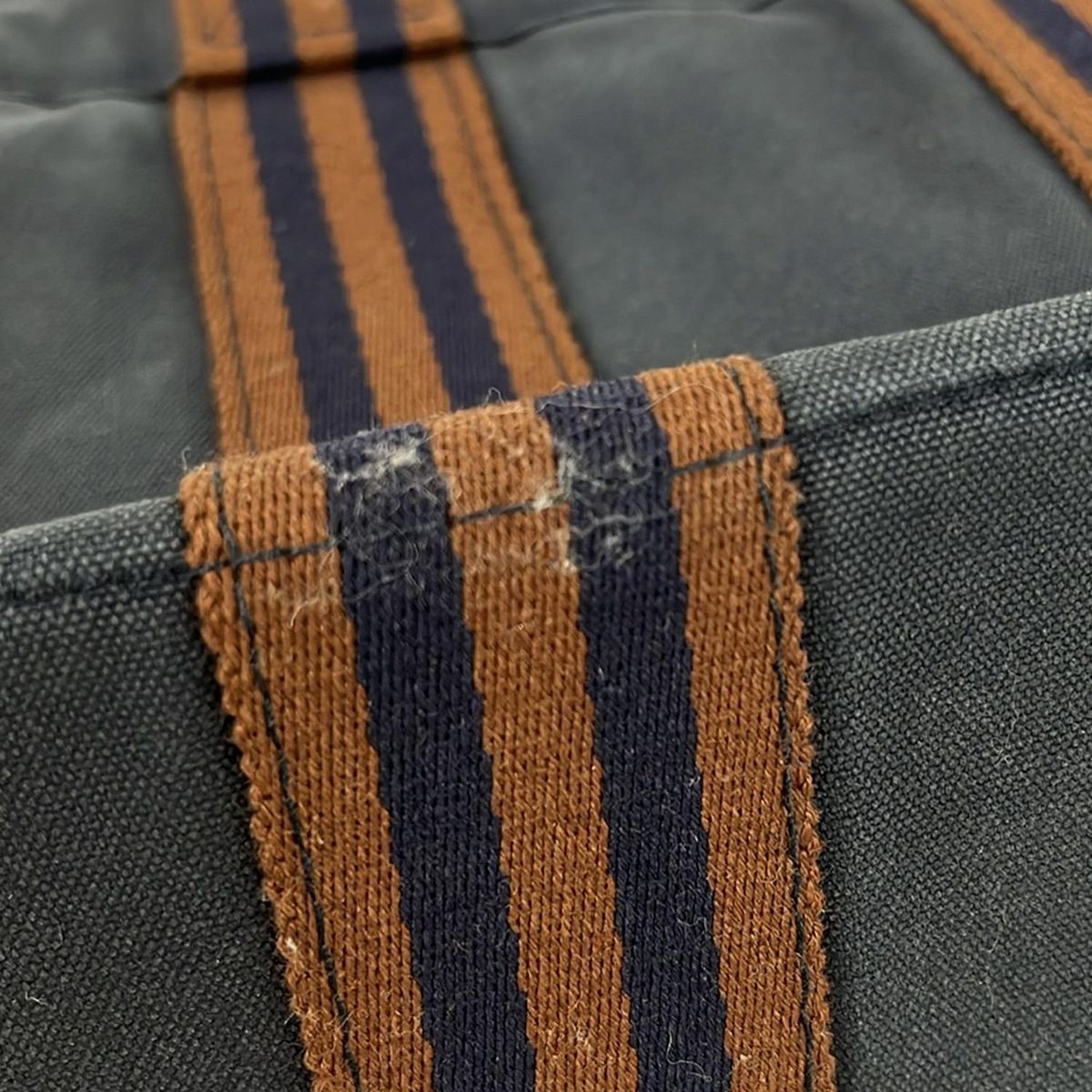HERMES(エルメス) トートバッグ フールトゥトートPM ネイビー×ブラウン 