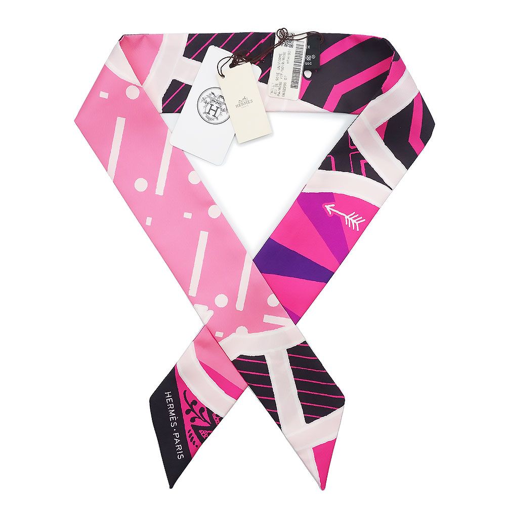 エルメス ツイリー シルク ゲーム JEU DE SOIE UNIFORME リボン