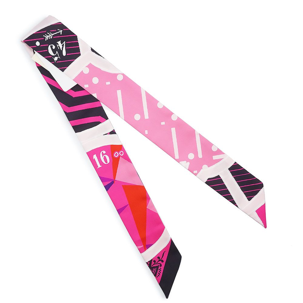 未使用　エルメス ツイリー JEU DE SOIE UNIFORME エルメス ツイリー シルク ゲーム JEU DE SOIE UNIFORME リボン