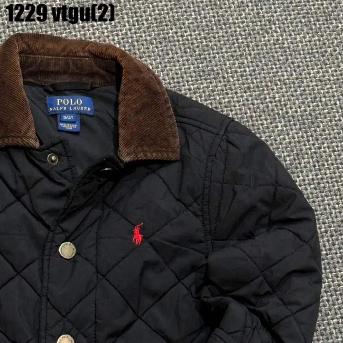 ポロラルフローレン キッズ ブラック キルティング ジャケット - メルカリ