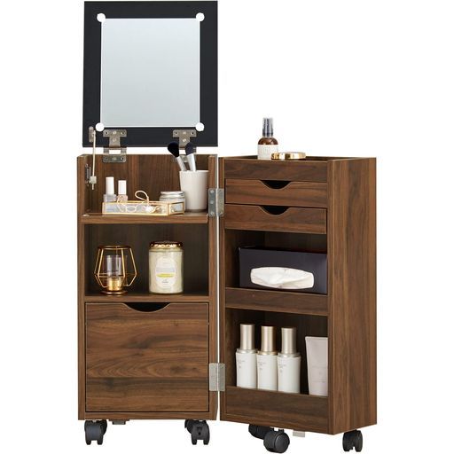 Hagihara]化粧ケースコスメワゴンダークブラン - メルカリ