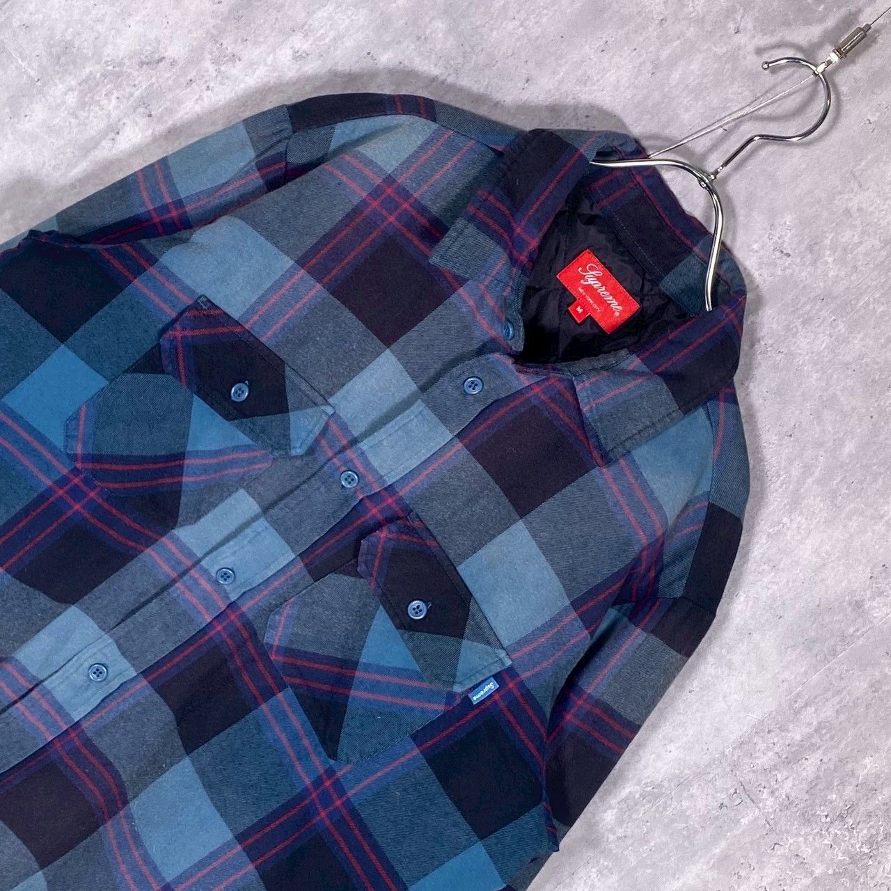 SUPREME』シュプリーム (M) チェック柄 フランネルシャツジャケット