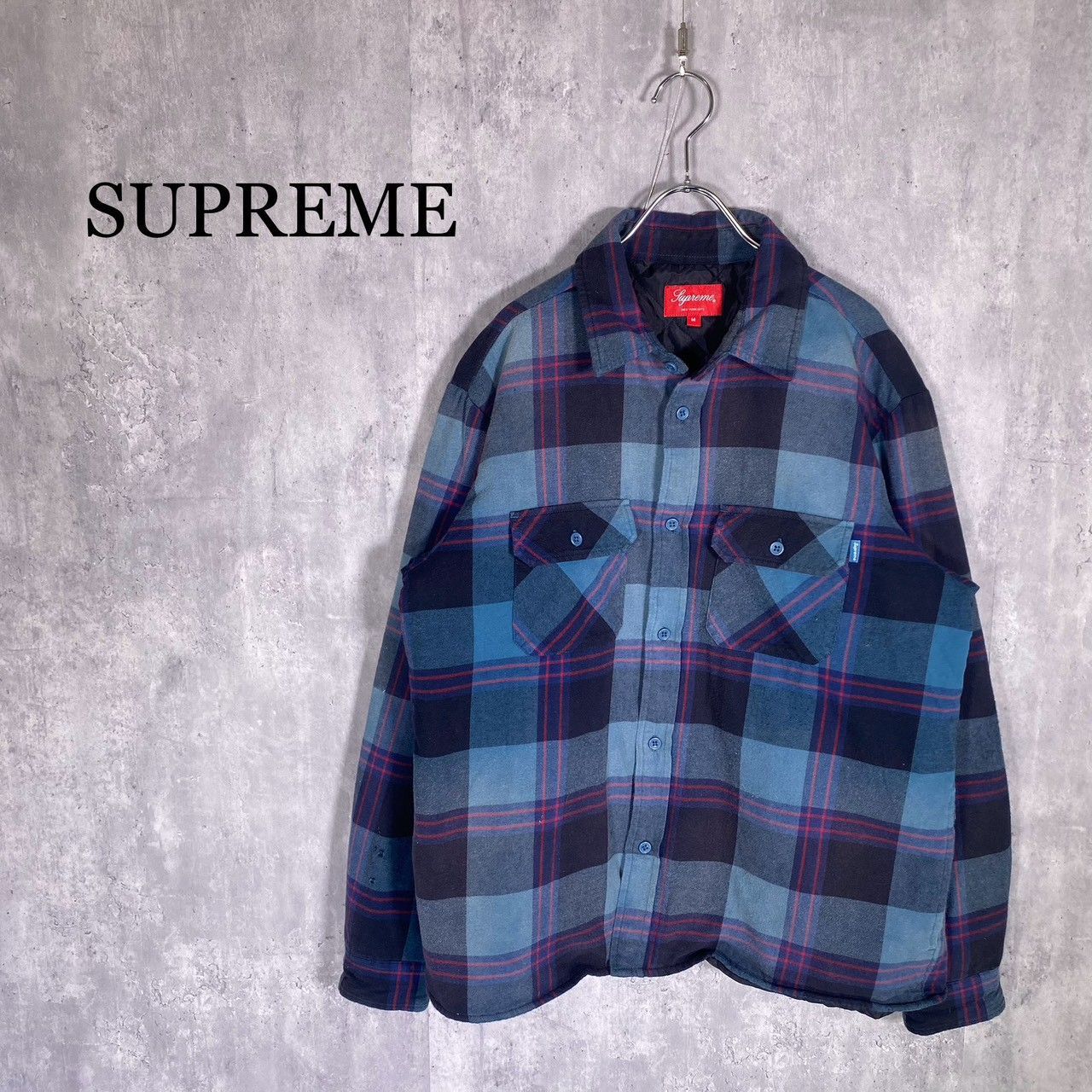 SUPREME』シュプリーム (M) チェック柄 フランネルシャツジャケット