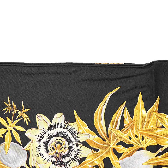 美品】HERMES エルメス カレ90 シルク100% PASSIFLORES パッション