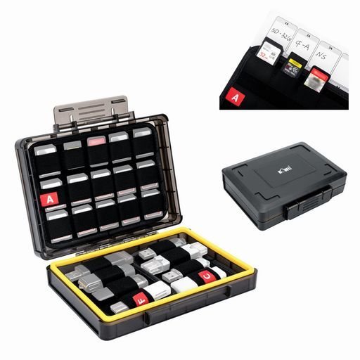 KIWIFOTOS大容量USBメモリメモリーカードケースUSBメモリx16本+SD