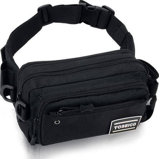 TOSEICOウエストポーチメンズ拡張可能多機能ショルダーバッグボディ