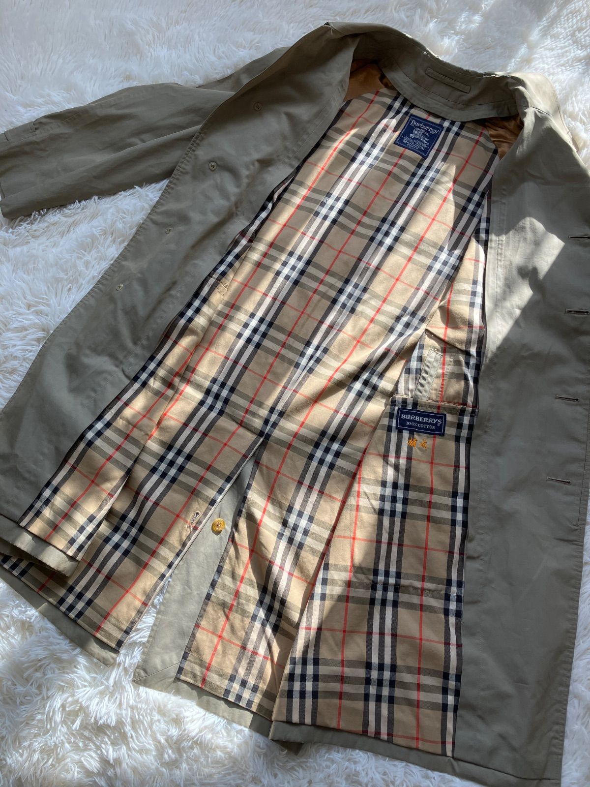 BURBERRY バーバリー トレンチコート ライナー付き カーキ系 5858
