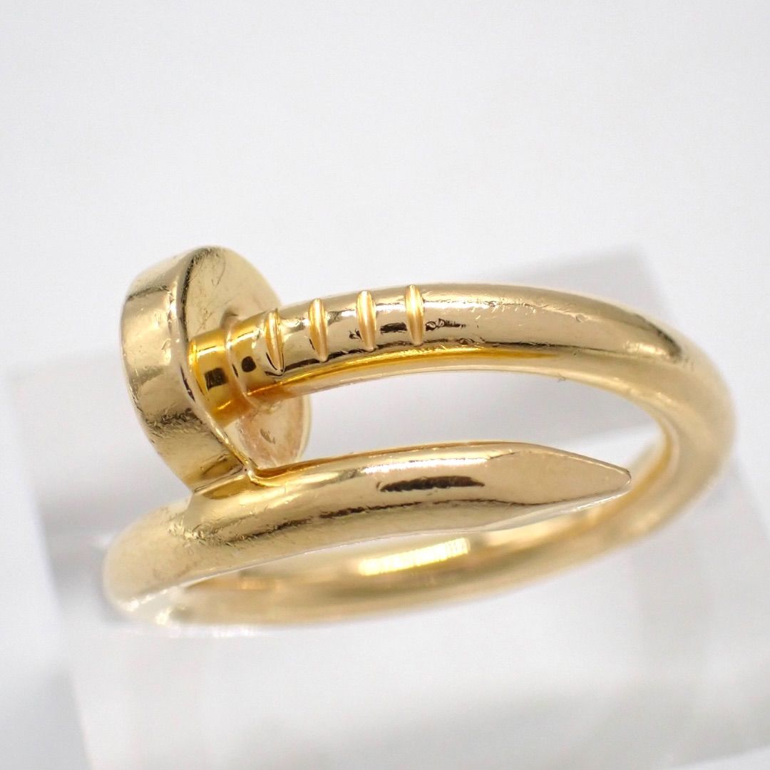 箱 ギャラ Cartier カルティエ 51 ジュストアンクル リング 750 YG K18
