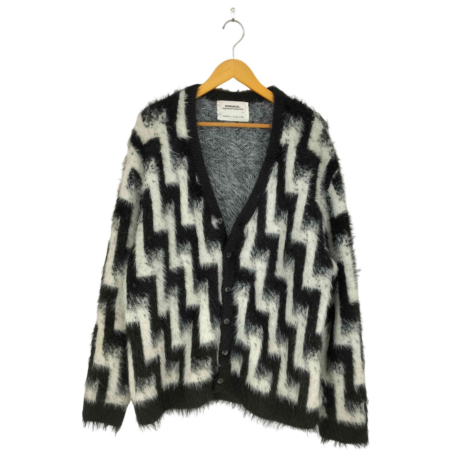 ノーマニュアル NOMANUAL GRD HAIRY CARDIGAN import メンズ  M