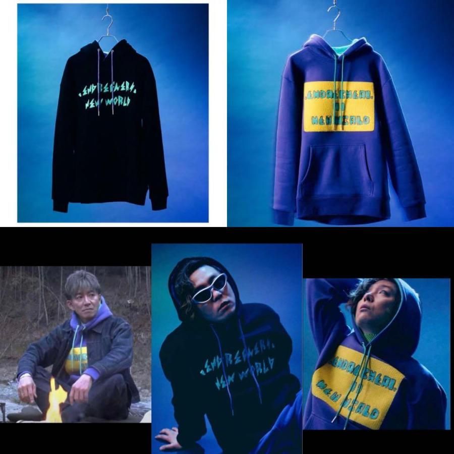 堂本剛オフィシャル商品 オーバーサイズモコモコ刺繍パーカー2色