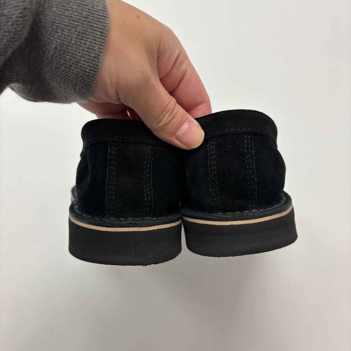 良品 VAR ペニー ブラック スウェード ローファー デザイン サイズ 7 良品 VAR PENNY BLACK SUEDE ペニー ブラック スウェード ローファー