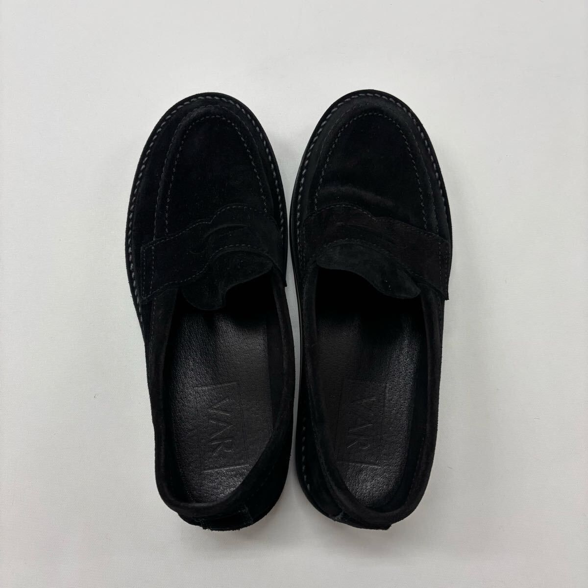 良品 VAR PENNY BLACK SUEDE ペニー ブラック スウェード ローファー