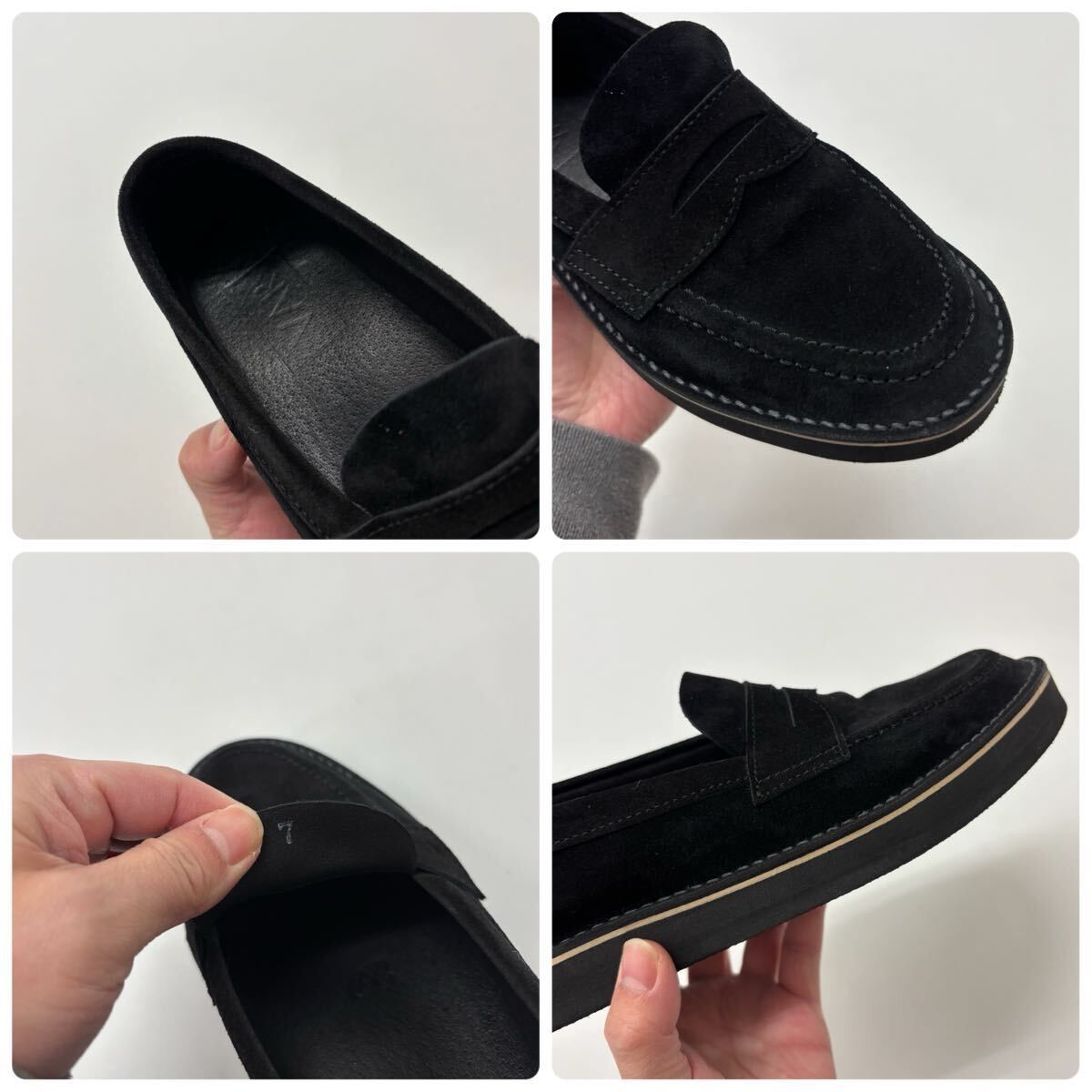 良品 VAR PENNY BLACK SUEDE ペニー ブラック スウェード ローファー