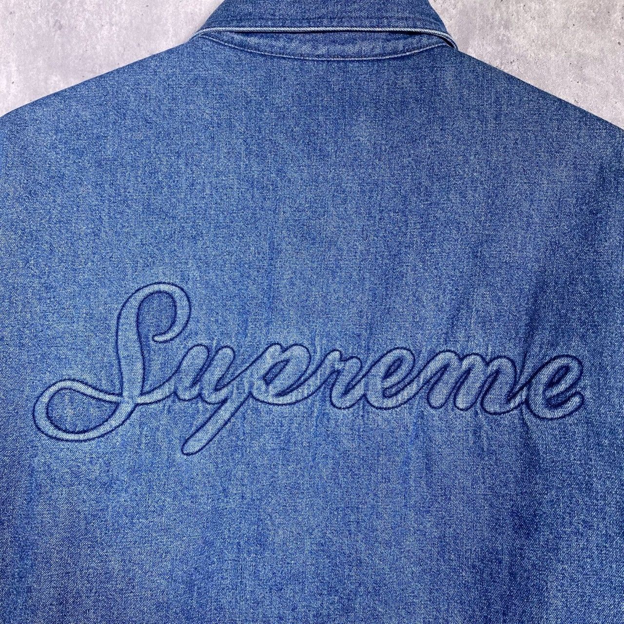 SUPREME』シュプリーム (M) 裏地ボア デニムシャツジャケット - メルカリ