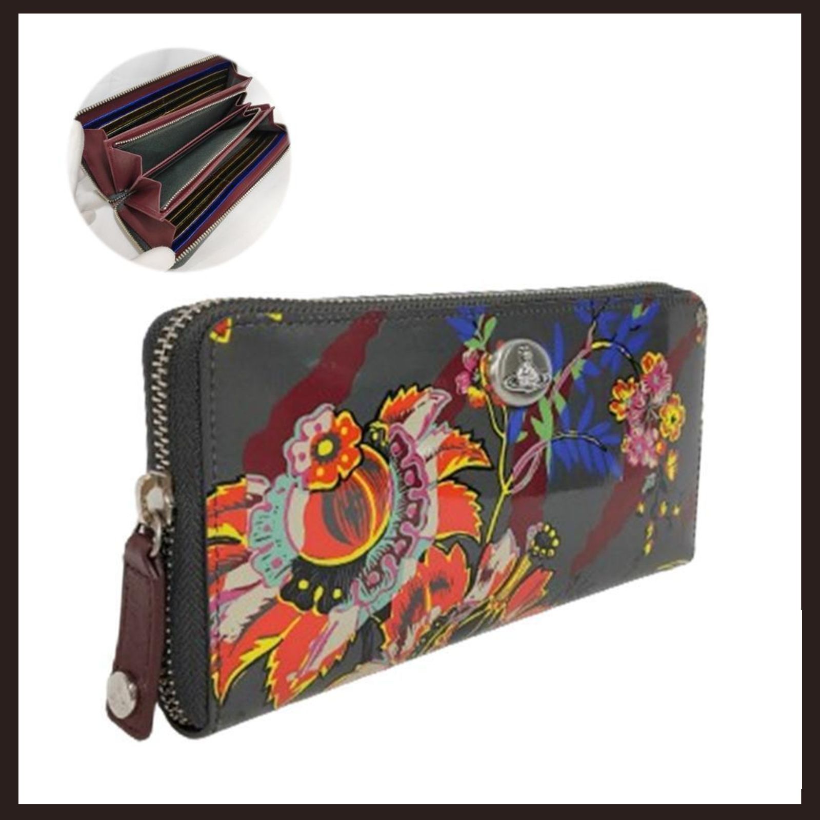 新品 未使用 ヴィヴィアンウエストウッド タイガーフラワー ラウンド