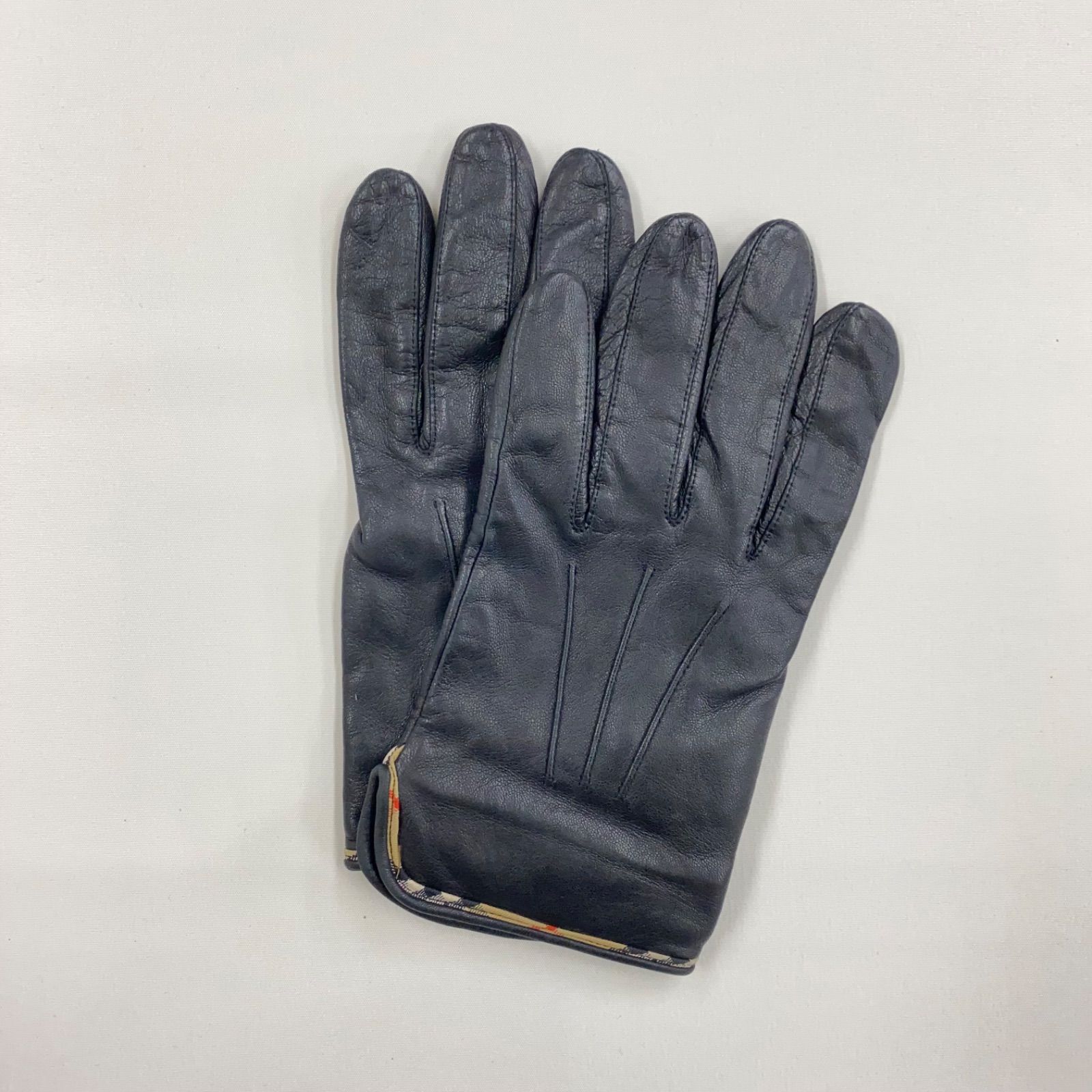 m5074 バーバリー BURBERRY レザーグローブ - メルカリ