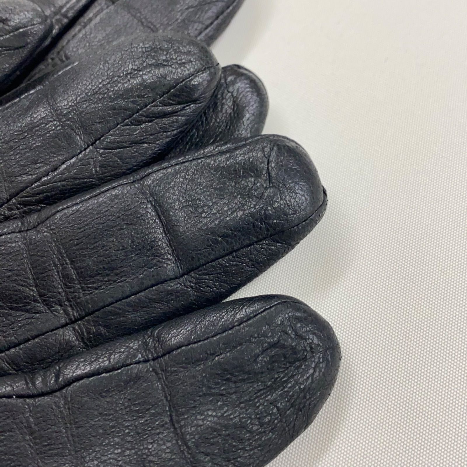 m5074 バーバリー BURBERRY レザーグローブ - メルカリ