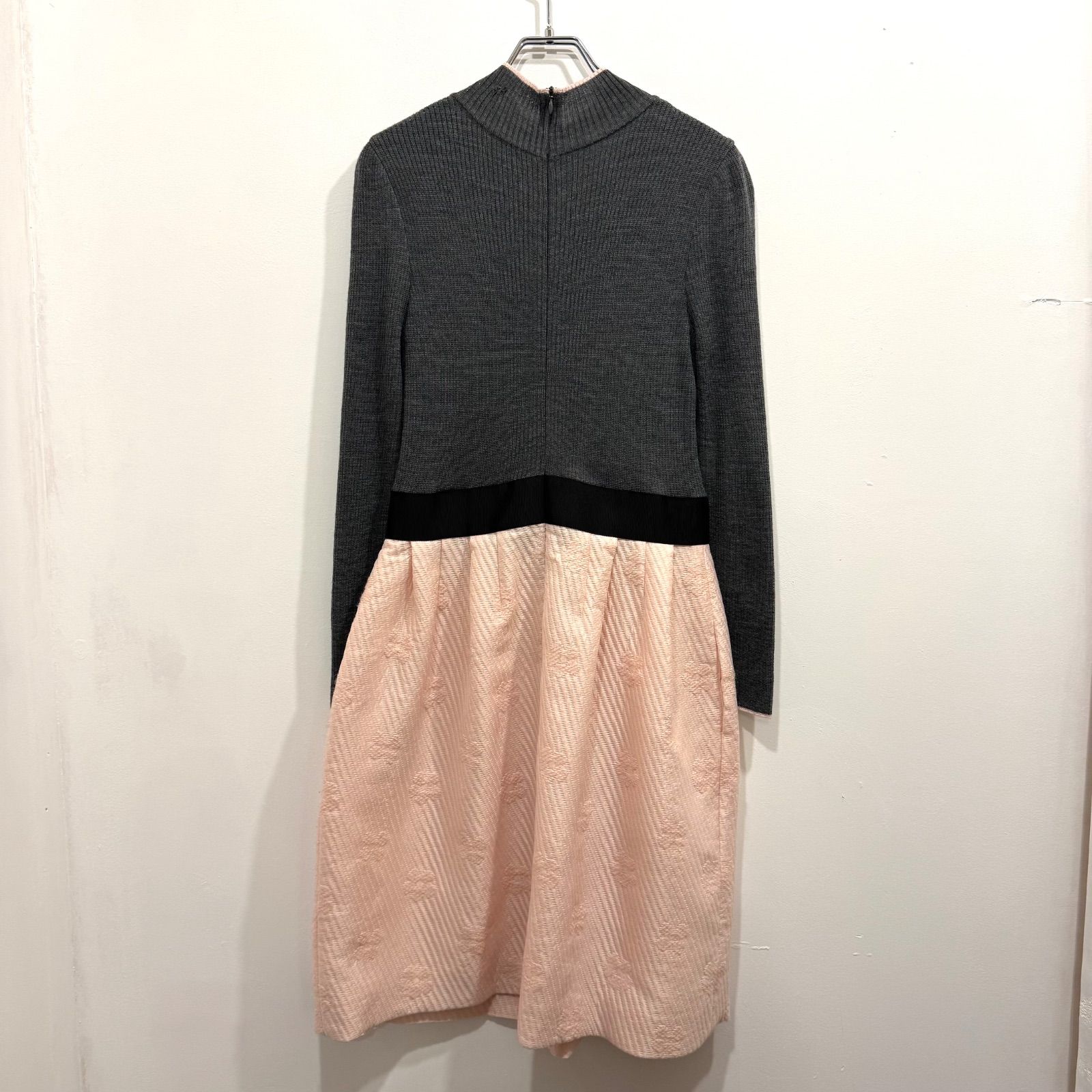 M'S GRACY エムズグレイシー リブニット グログランテープ ジャガード