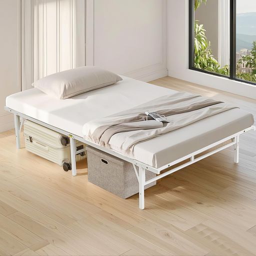 VECELOベッドフレームシングル単品幅97cmスチールベッド耐荷重300kg