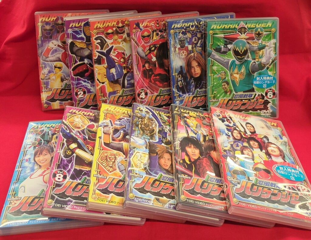 特撮DVD 初回)忍風戦隊ハリケンジャー 全12巻 セット ※①以外サンプル