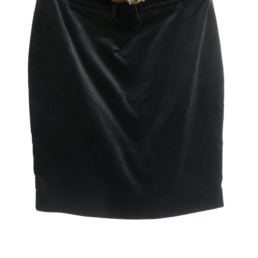 美品 GUCCI グッチ サイズ40 トムフォード期 ベロア ベルト型バックル