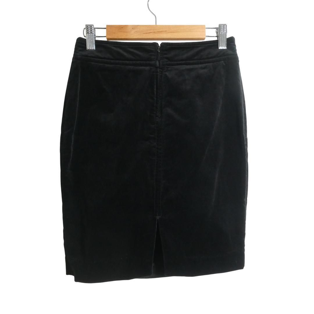 GUCCI ブラック タイトスカート 40 美品 GUCCI グッチ サイズ40 トムフォード期 ベロア ベルト型バックル