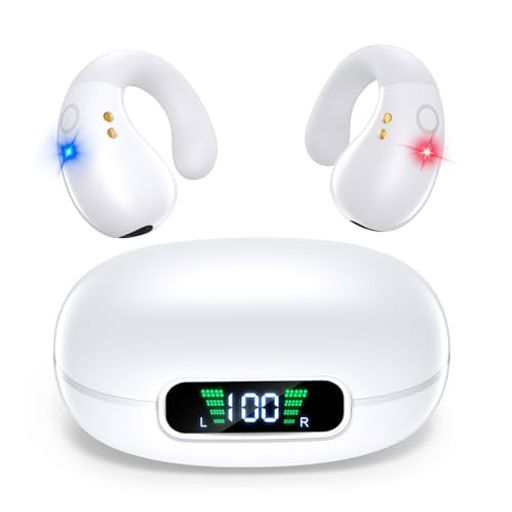 [2024 New Trendy Earcuff Earphones] OWS Earphones, Kahifu Earphones, Ear Pinch Earphones, Bluetooth Earphones, Air Conduction Earphones, Wireless Earphones, Bone Conduction Earphones, Innovation, Ear Clenching Open Ears...