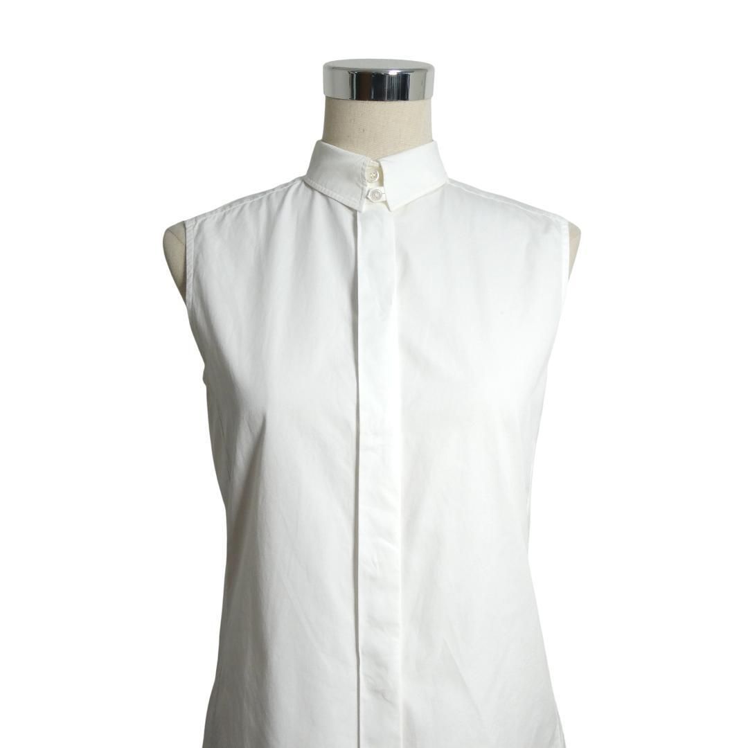 美品 HERMES エルメス サイズ34 セリエボタン 比翼ボタン ノースリーブ