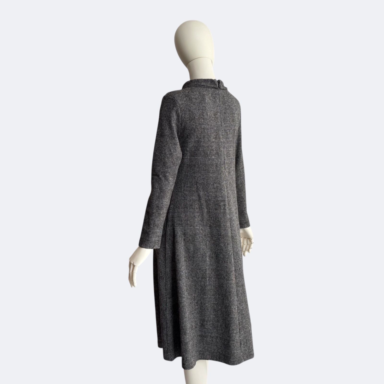 Weekend Max Mara グレンチェック フレアワンピース ボトルネック