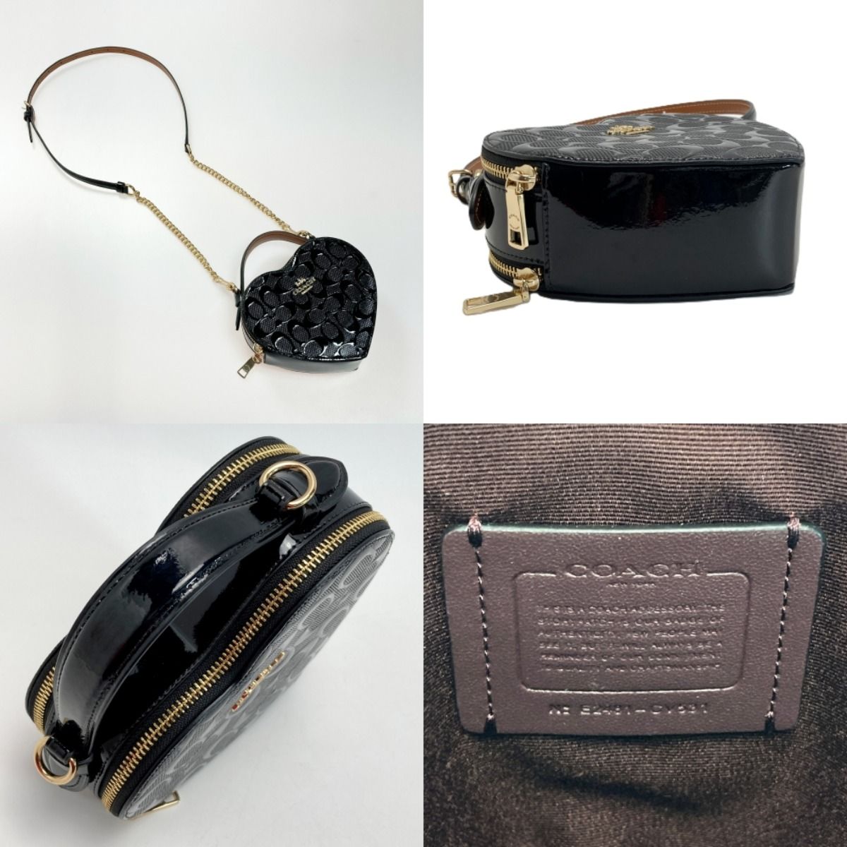 COACH コーチ ハート クロスボディ・シグネチャー レザー CV531 