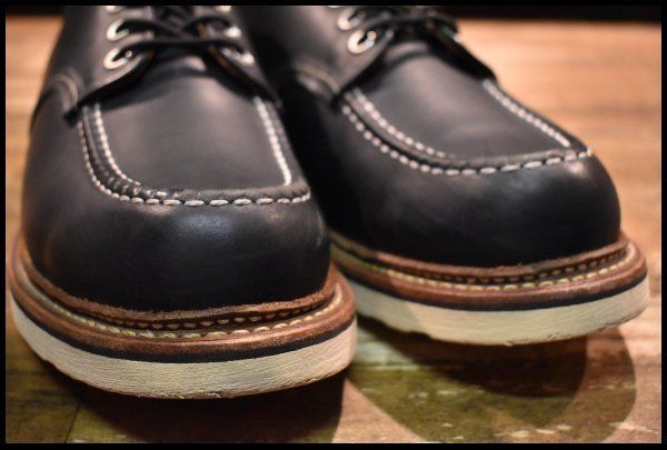 9 5 D 16年 レッドウィング 8106 オックスフォード 黒 ブラッククローム モックトゥ ローカット 短靴 ブーツ redwing FL 338 ワークブーツ ブーツ 革靴