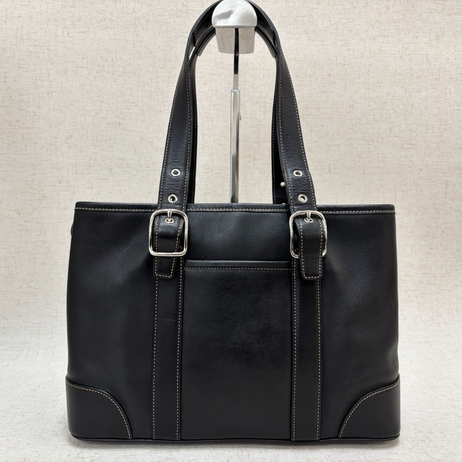 COACH コーチ ハンドバッグ トートバッグ レザー ブラック 