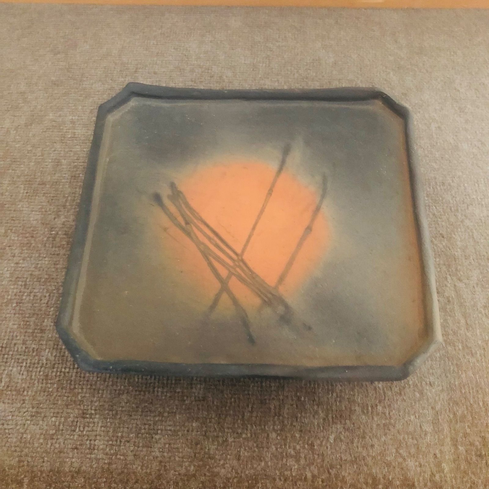 コレクション 備前焼☆台鉢☆大鉢☆堀江英城☆オシャレ食器☆果物置き