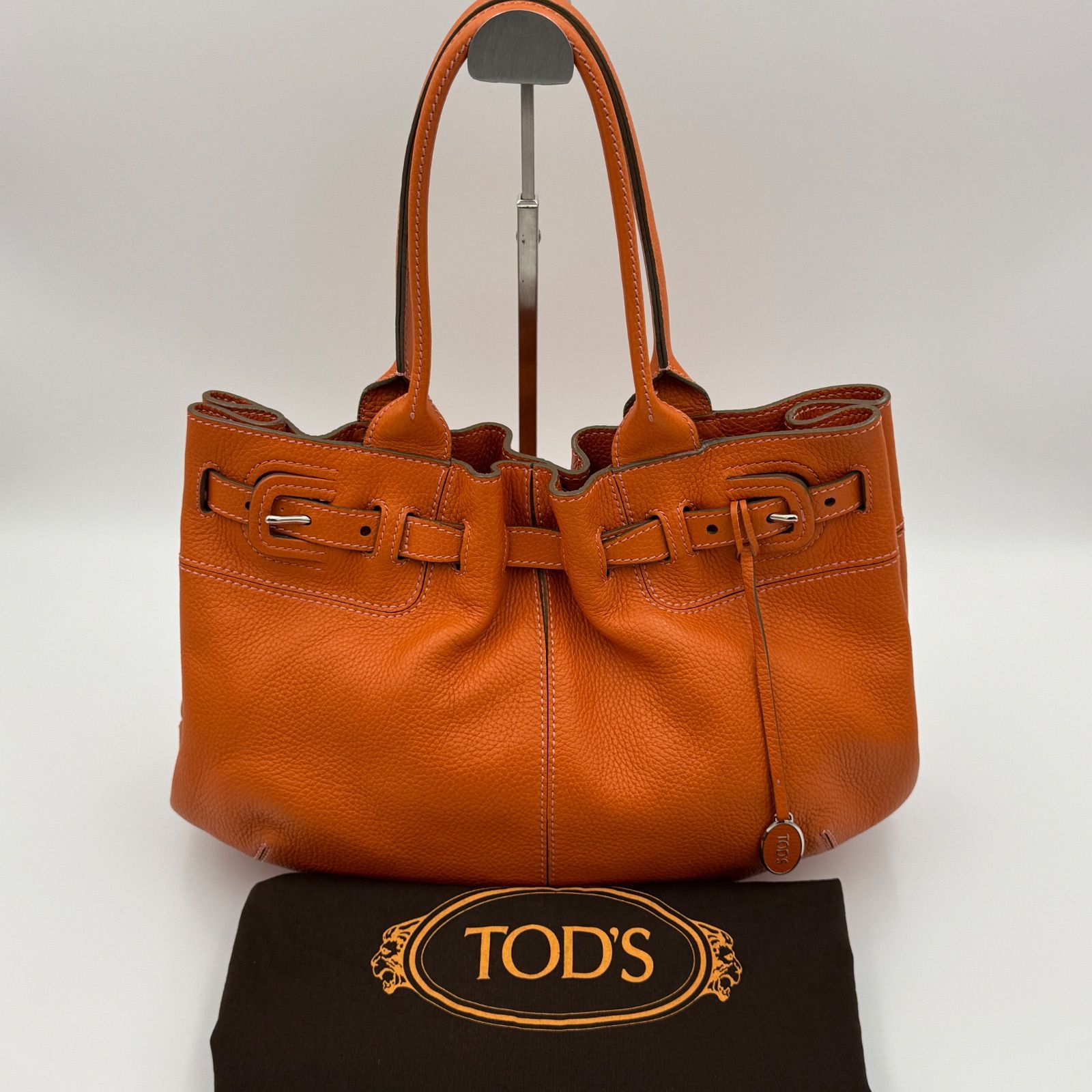 TOD'S トッズ ハンドバッグ ショルダーバッグ キャメル オレンジ