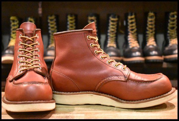 7 D 犬タグ復刻 23年 レッドウィング 8875 アイリッシュセッター 赤茶 オロラセット モックトゥ ブーツ redwing FL 342