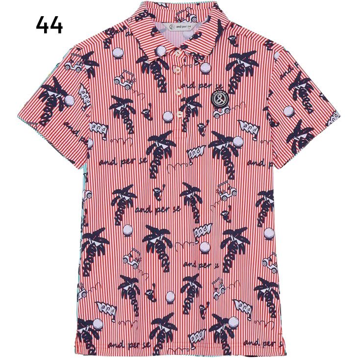 アンパスィ 半袖シャツ レディース ゴルフウェア and per se GOLF ソル