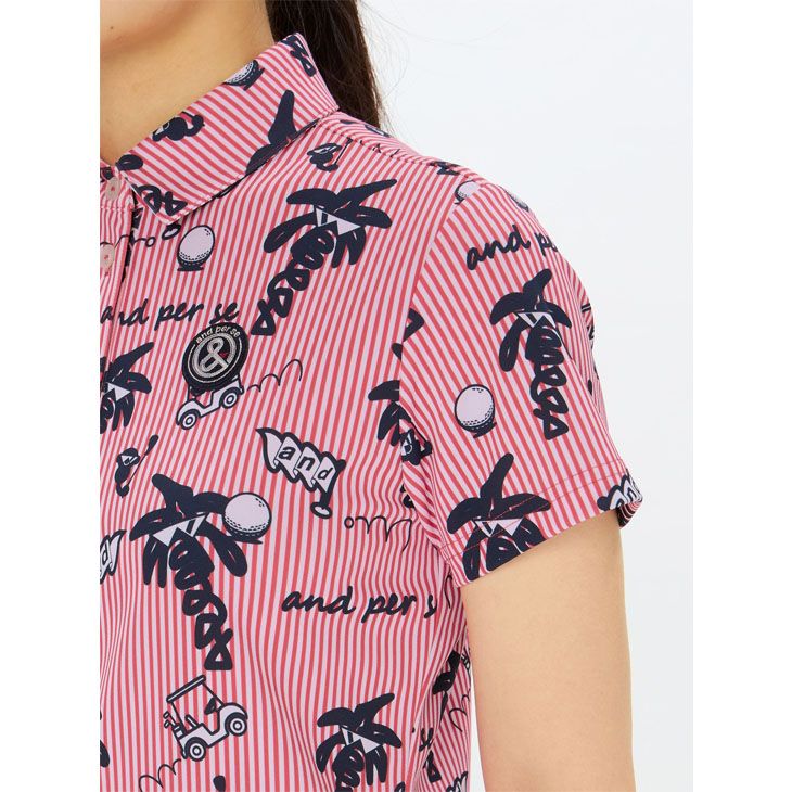 アンパスィ 半袖シャツ レディース ゴルフウェア and per se GOLF ソル