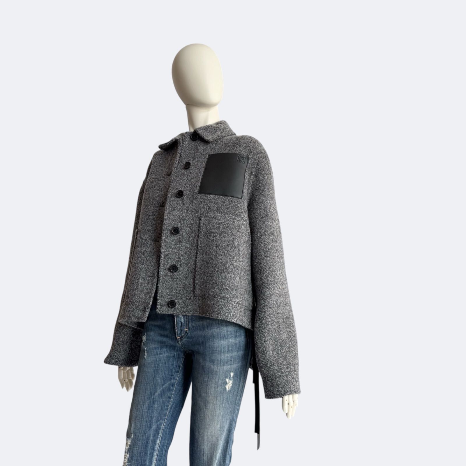 LOEWE ロエベ ワークウェア ジャケット グレー レディース ブルゾン