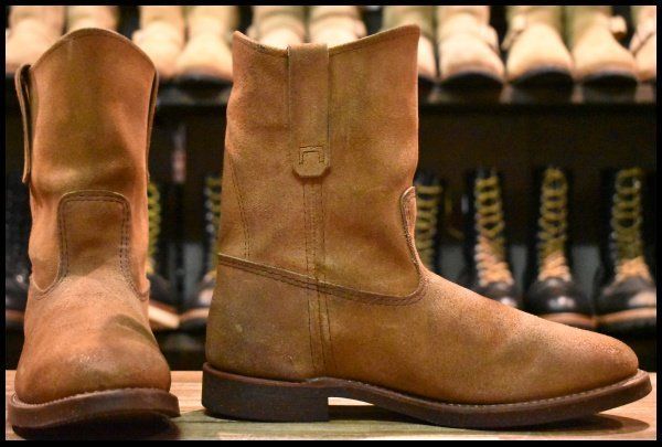 8 5 E 17年 レッドウィング 8188 スエード ペコス ブラウン ホーソーン ミュールスキナー ブーツ redwing pecos FL 348 ワークブーツ ブーツ 革靴 靴