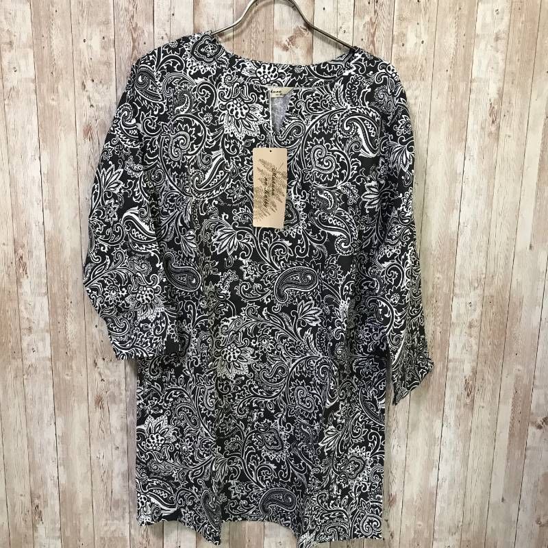 【新品未使用】Makana na Kathy 麻ペイズリーチュニック マカナナキャシー（Makana na Kathy） 麻ペイズリーチュニック 0