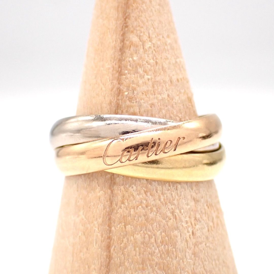 Cartier カルティエ 46 SM トリニティ リング 750 スリーカラー K18