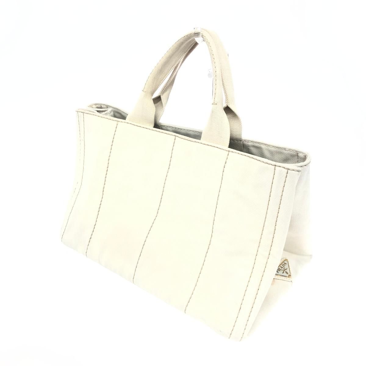 PRADA プラダ カナパ キャンバス ホワイト レディース / 240001170037 
