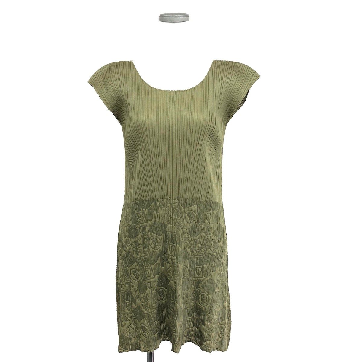 極美　PLEATS PLEASE 横段　チュニック　ワンピース　カーキ色 楽天市場】大きいサイズ レディース ワンピース チュニック 胸下