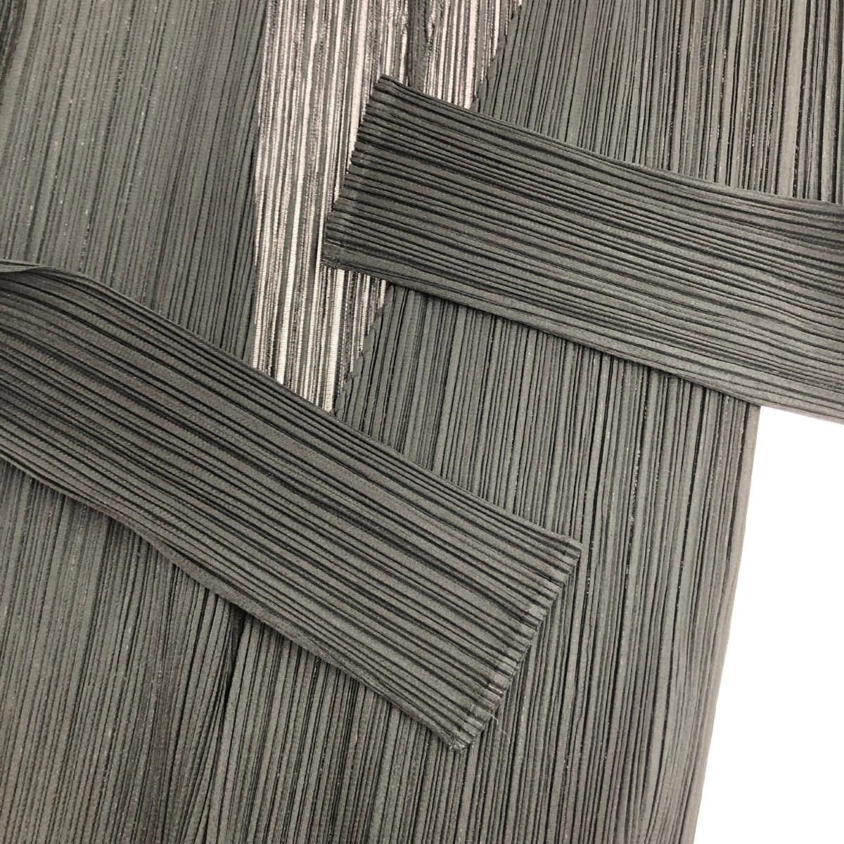 PLEATS PLEASE プリーツプリーズ ロングカーディガン サイズ:3  PP04-JO607   ブラック レディース / 240001175058 PLEATS PLEASE プリーツプリーズ ロングカーディガン サイズ:3 PP04