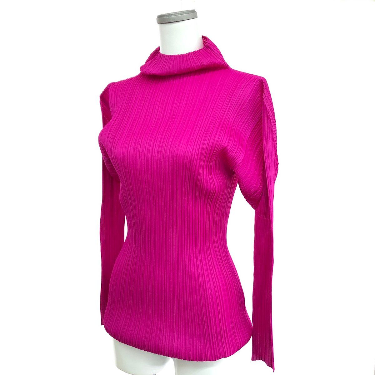 Ki　PLEATS PLEASE! カラフル長袖トップス サイズ3 PLEATS PLEASE プリーツプリーズ 長袖ハイネックカットソー サイズ:3