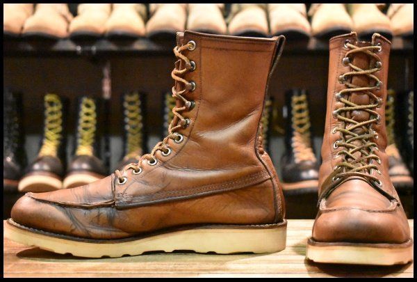 9 B 生産国表記無犬タグ スクエアステッチ 60 70’S レッドウィング 877 アイリッシュセッター ビンテージ ブーツ FL 352