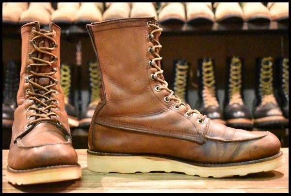 9 B 生産国表記無犬タグ スクエアステッチ 60 70’S レッドウィング 877 アイリッシュセッター ビンテージ ブーツ FL 352