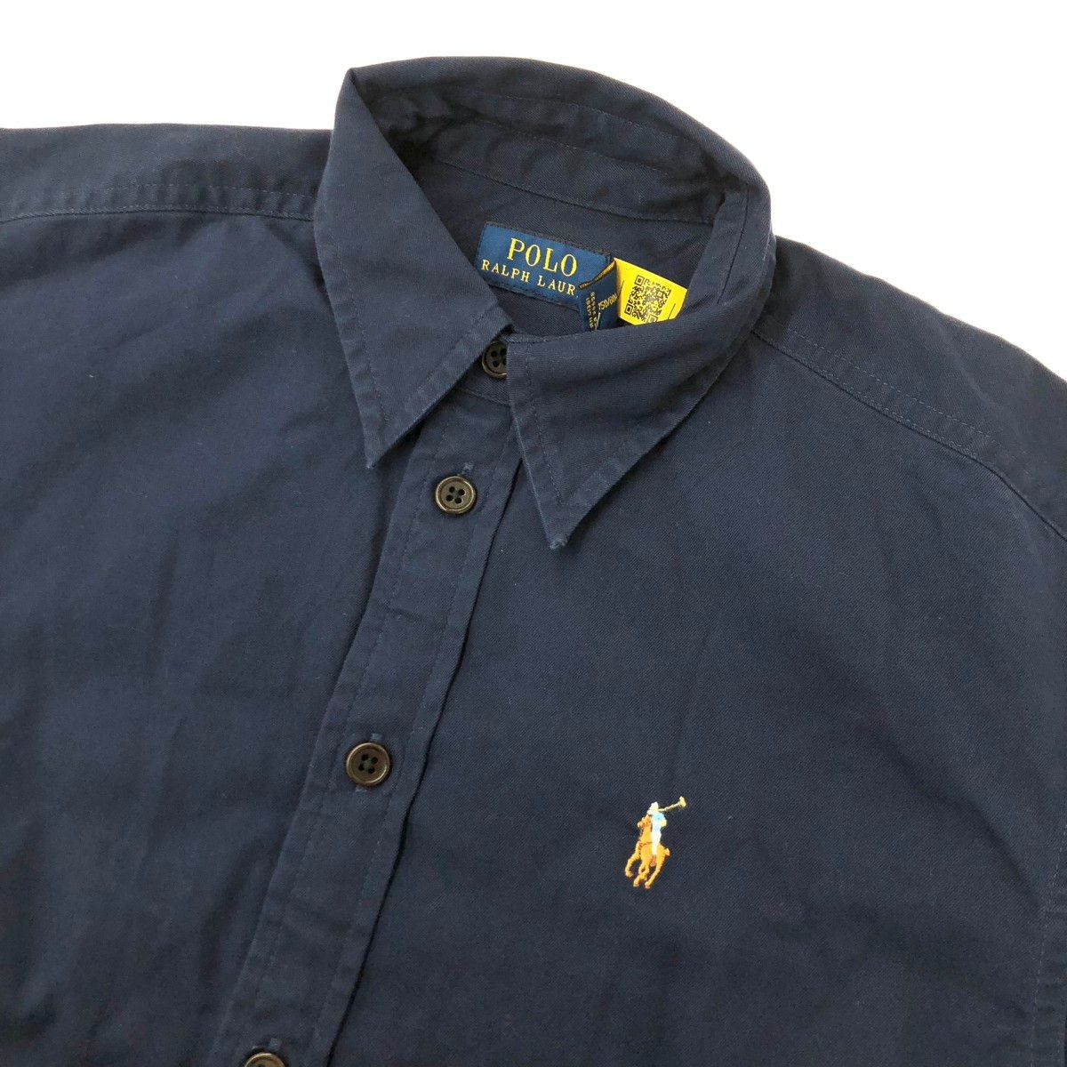 未使用級 ラルフローレン シャツワンピース ネイビー ポニー刺繍 マキシ丈 M 未使用級 ラルフローレン シャツワンピース ネイビー ポニー刺繍